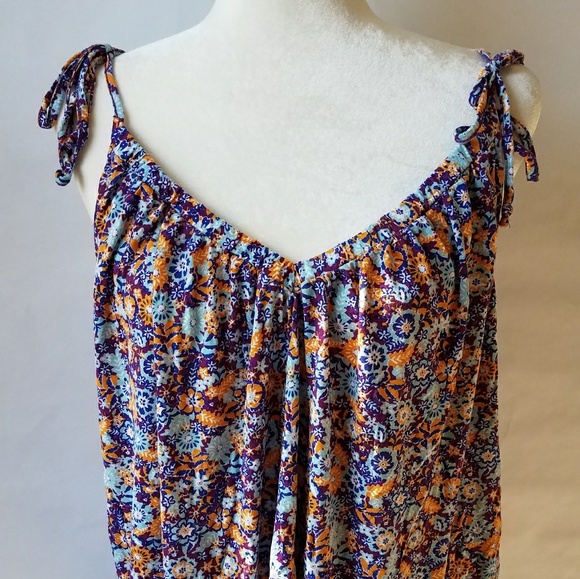 Anthropologie Tops - Anthropologie Pure + Good oversized floral tank